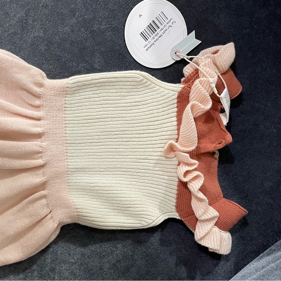 TUN TUN MARTINA ROMPER NATURAL & BABY PINK & TERRACOTA - Picture 13 of 16